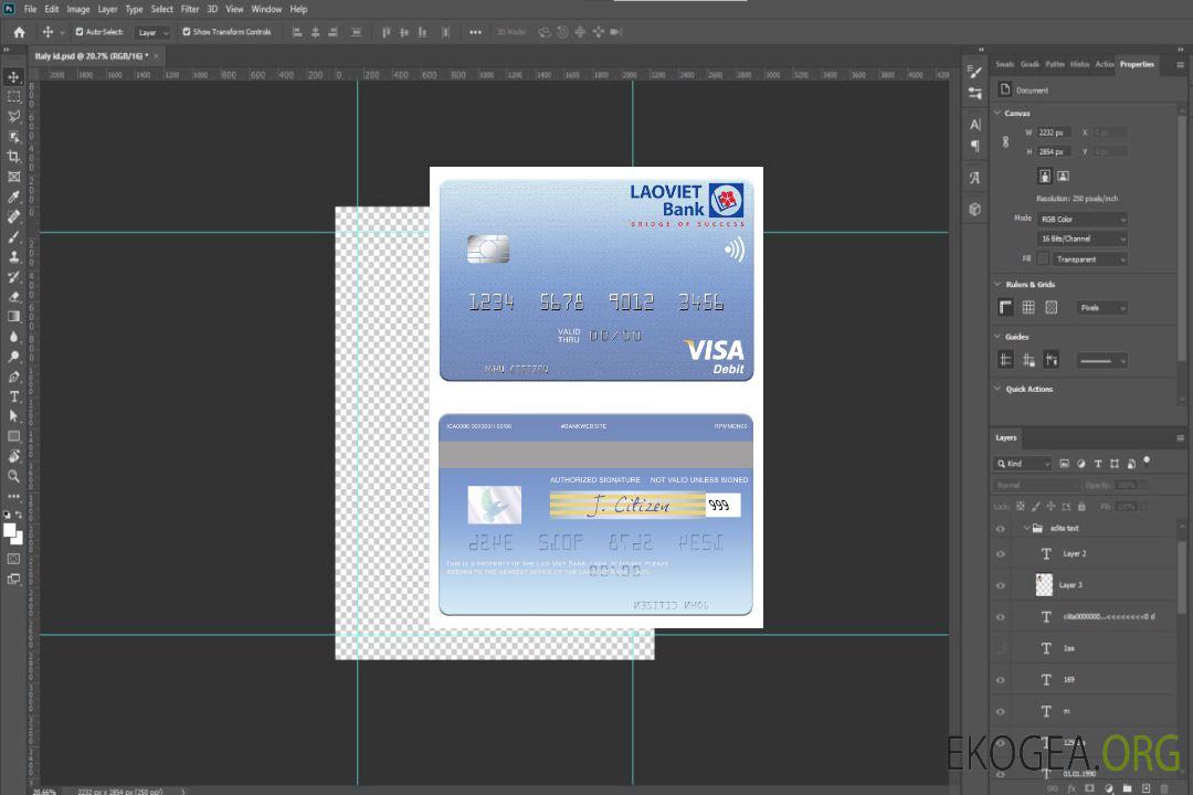 Carte de débit visa Laos Lao-Viet Bank template Carte de débit visa Laos Lao-Viet Bank template